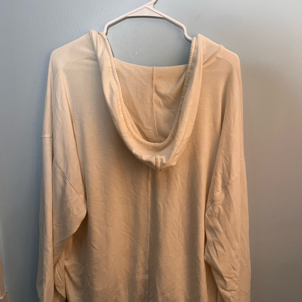 Cream Hooded Sweatshirt